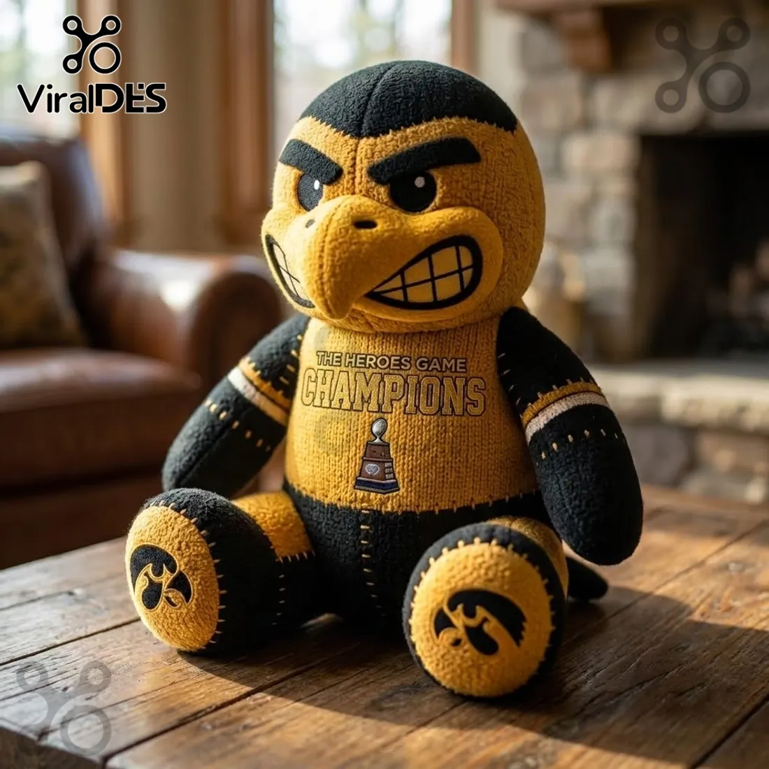Iowa Hawkeyes Mascot Heroes Game Champions Plush Toy Iowa Hawkeyes Mascot Heroes Game Champions Plush Toy