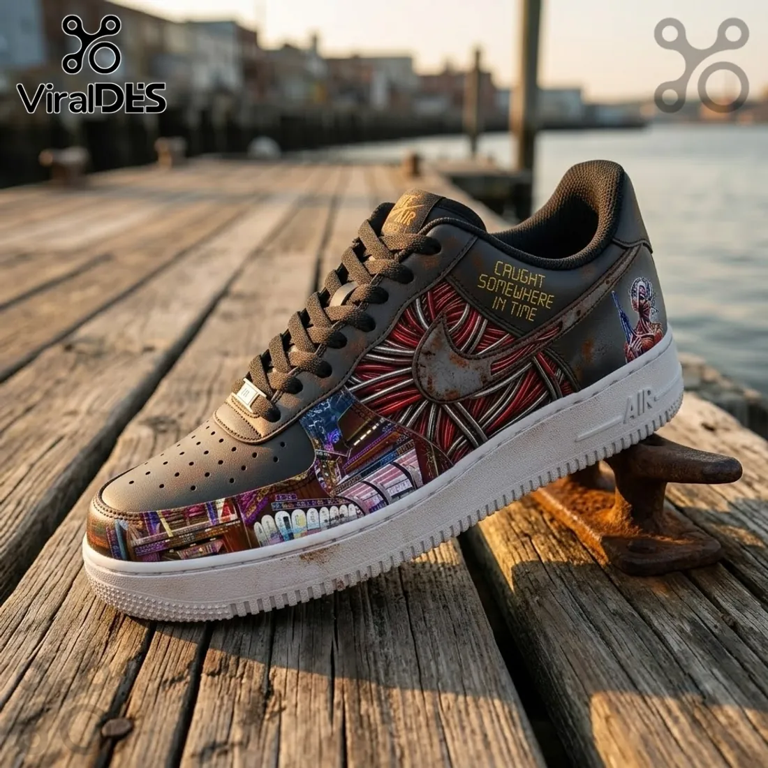 Iron Maiden Caught Somewhere In Time Air Force 1 Sneakers Iron Maiden Caught Somewhere In Time Air Force 1 Sneakers