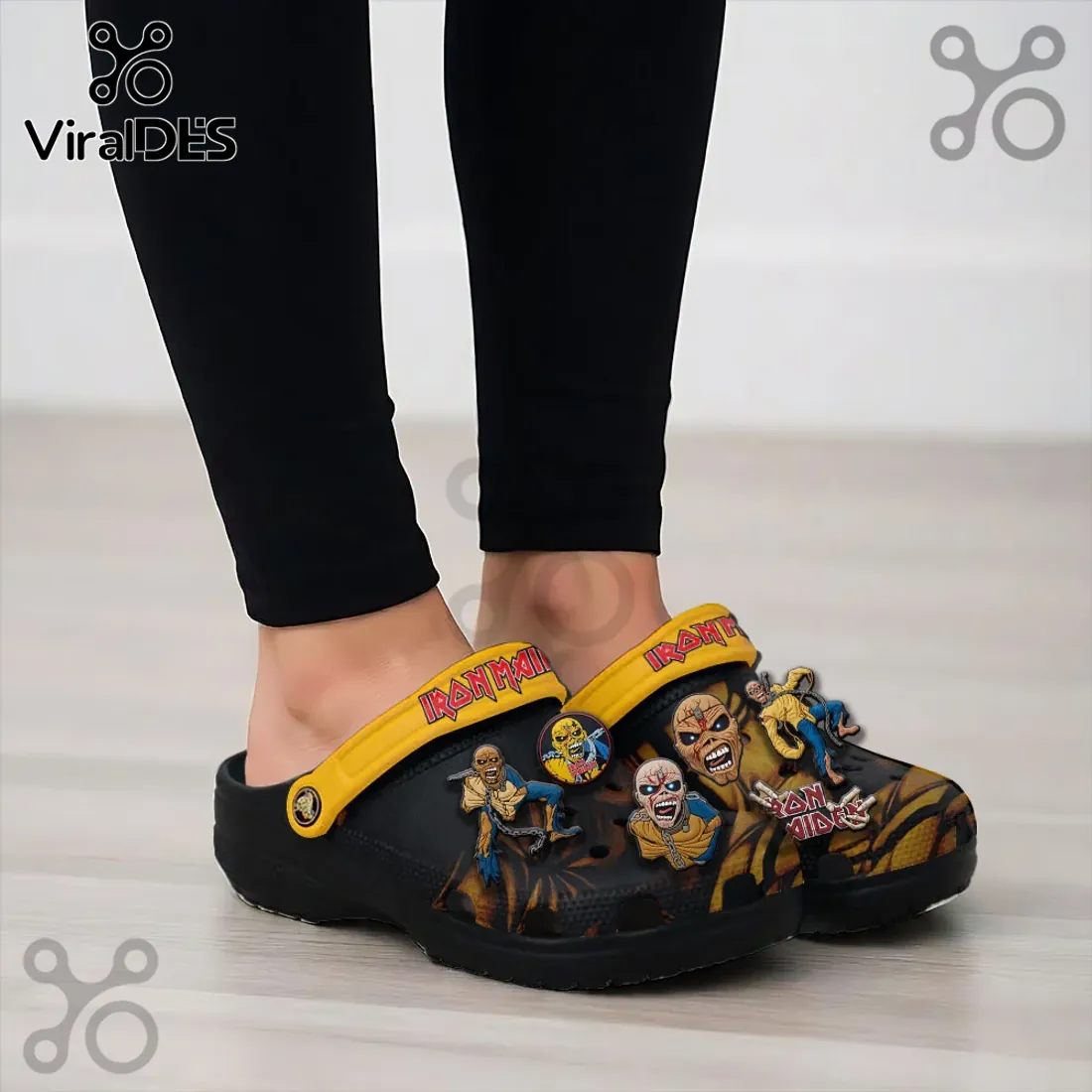 Iron Maiden Eddie Mascot Crocs Clogs Shoes Iron Maiden Eddie Mascot Crocs Clogs Shoes
