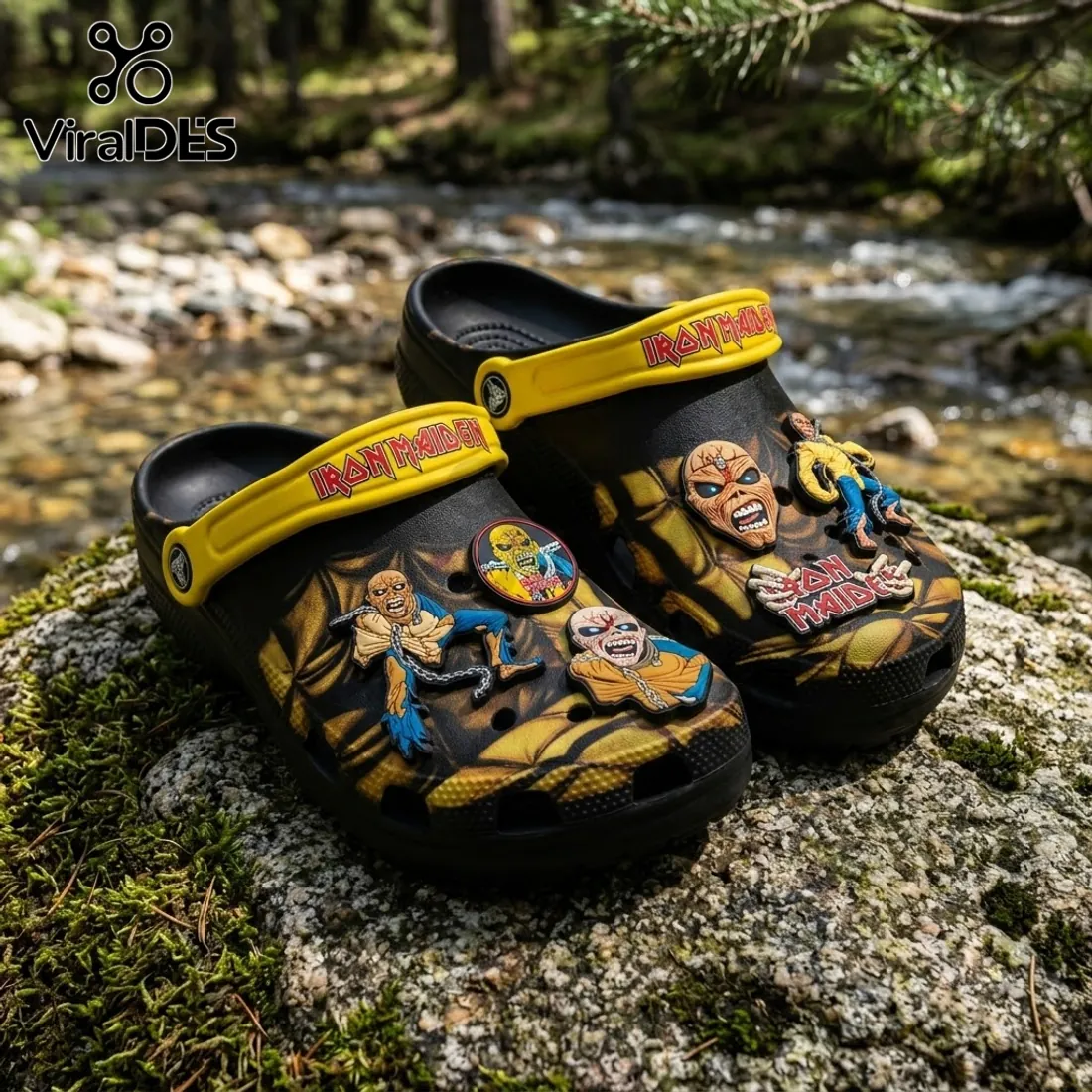 Iron Maiden Eddie Mascot Crocs Clogs Shoes Iron Maiden Eddie Mascot Crocs Clogs Shoes