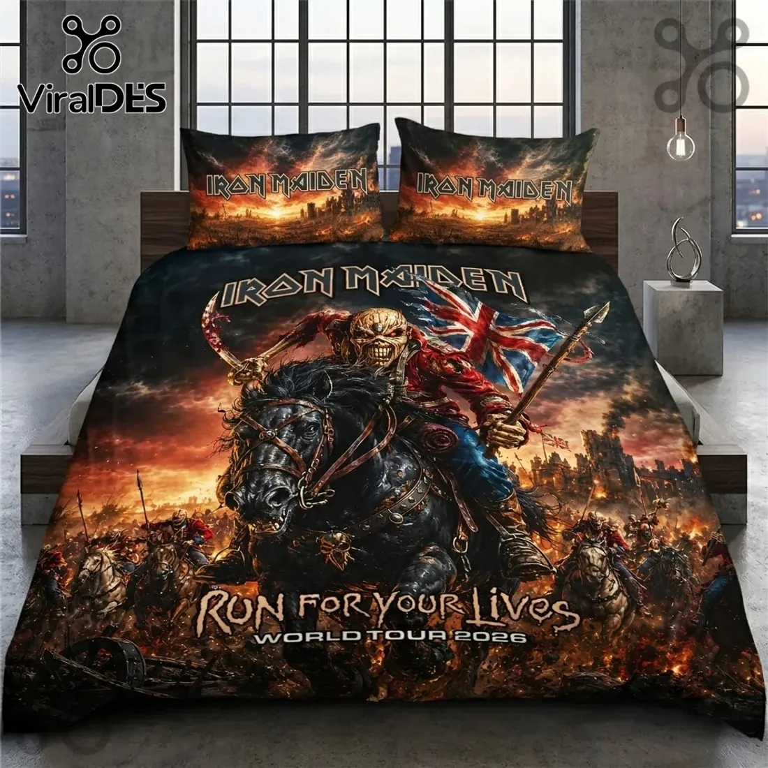 Iron Maiden Run For Your Lives Bedding Set 2026 Iron Maiden Run For Your Lives Bedding Set 2026