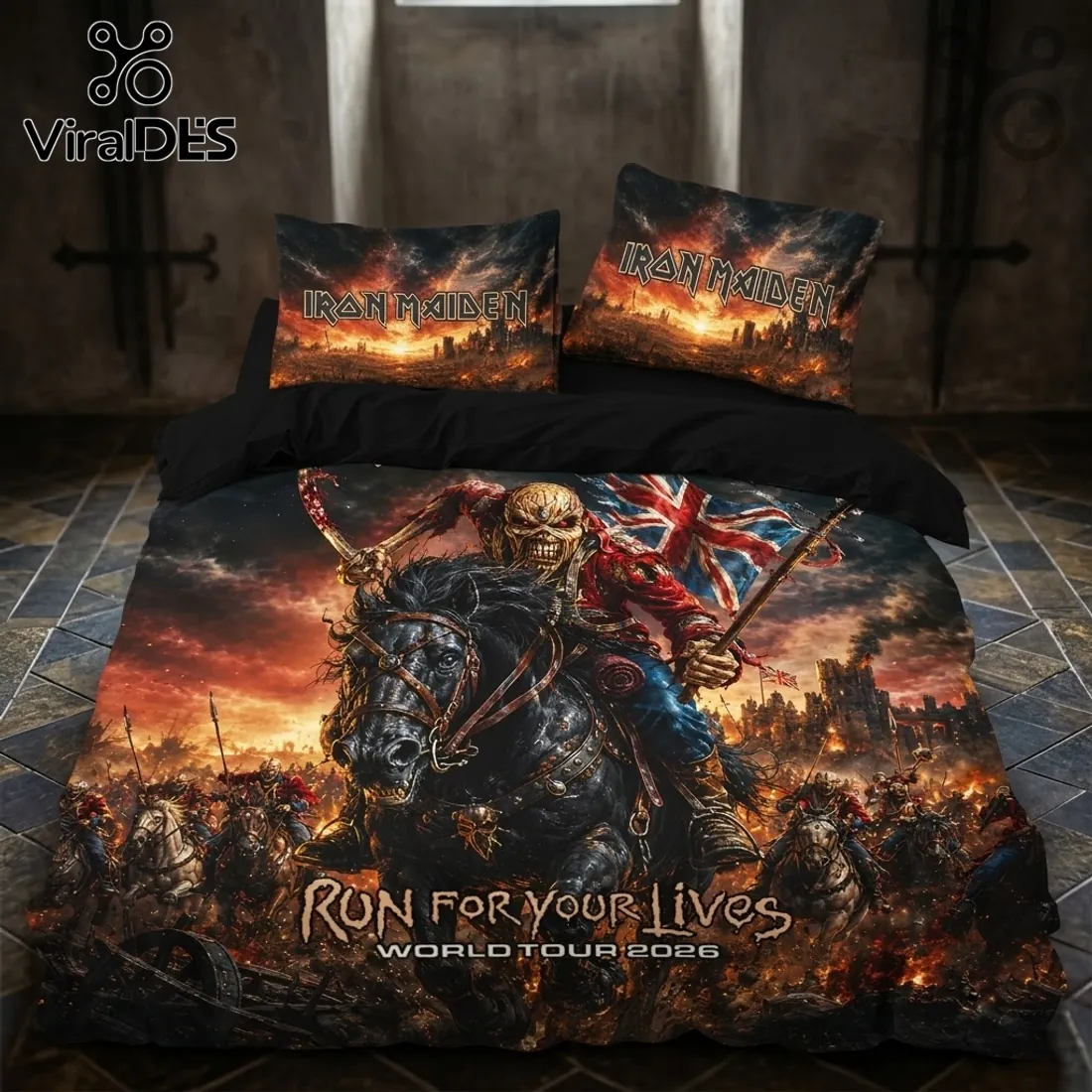 Iron Maiden Run For Your Lives Bedding Set 2026 Iron Maiden Run For Your Lives Bedding Set 2026