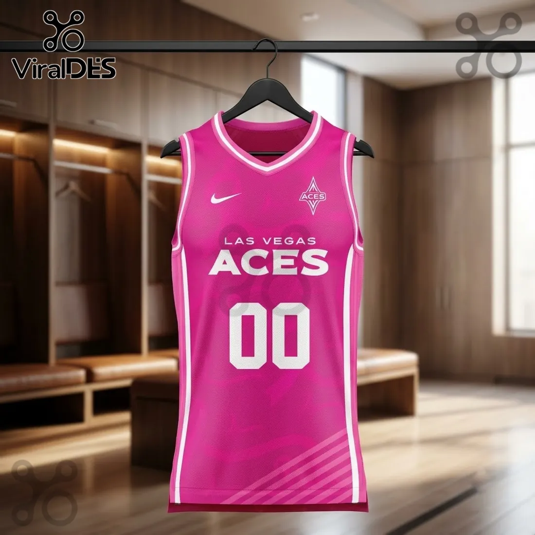 Las Vegas Aces Pink Breast Cancer Awareness Basketball Jersey Las Vegas Aces Pink Breast Cancer Awareness Basketball Jersey