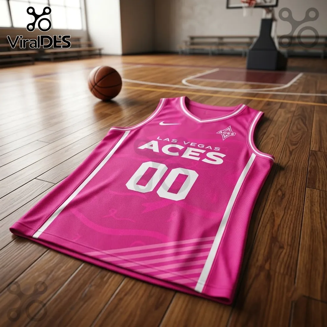 Las Vegas Aces Pink Breast Cancer Awareness Basketball Jersey Las Vegas Aces Pink Breast Cancer Awareness Basketball Jersey