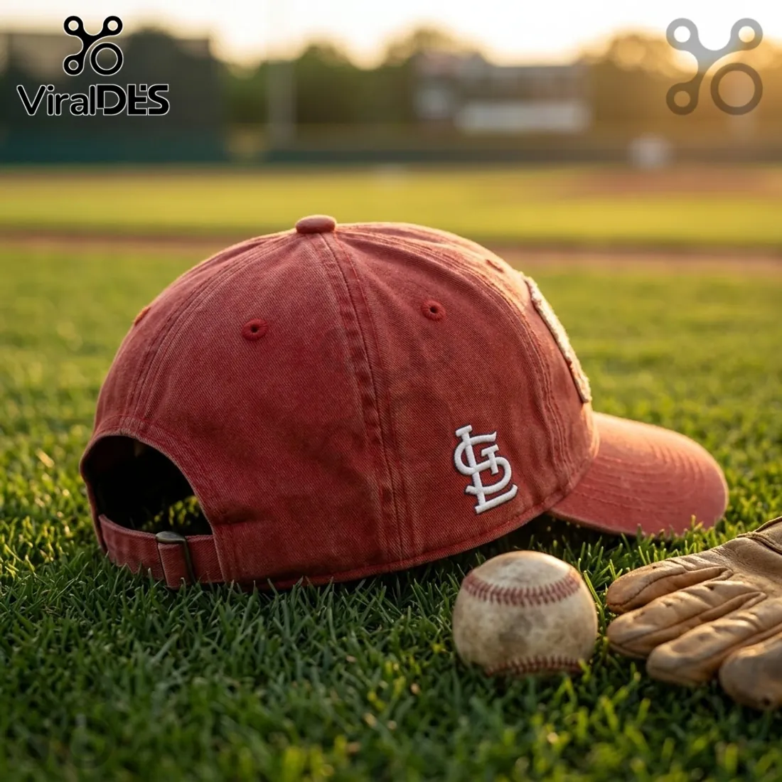 MLB St. Louis Cardinals Distressed Red Baseball Cap MLB St. Louis Cardinals Distressed Red Baseball Cap