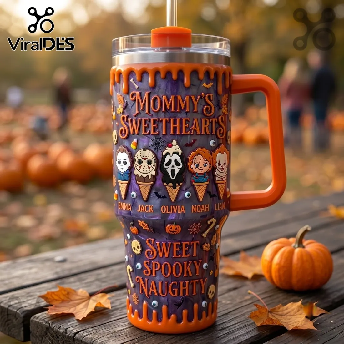 Mommy’s Sweethearts Horror Character 40oz Tumbler Mommy’s Sweethearts Horror Character 40oz Tumbler