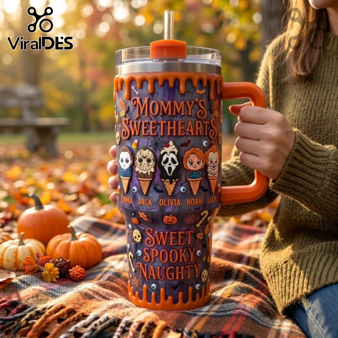 Mommy’s Sweethearts Horror Character 40oz Tumbler Mommy’s Sweethearts Horror Character 40oz Tumbler