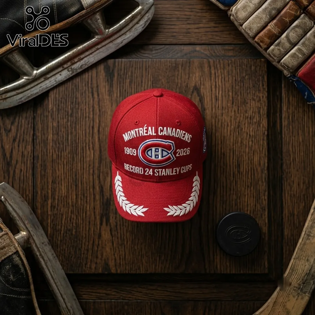 Montreal Canadiens 24 Stanley Cups Snapback Cap Montreal Canadiens 24 Stanley Cups Snapback Cap