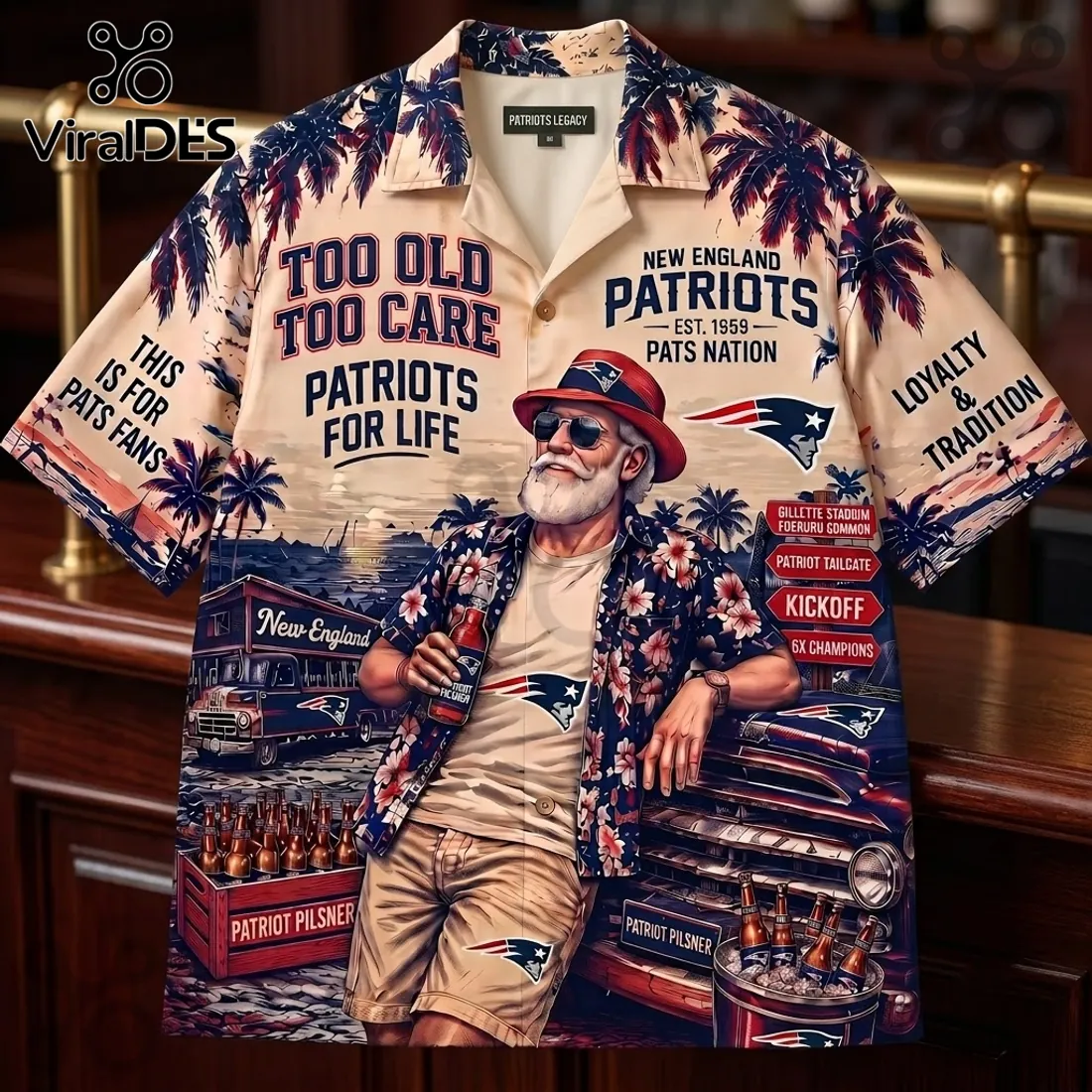 New England Patriots Too Old Too Care Hawaiian Shirt New England Patriots Too Old Too Care Hawaiian Shirt