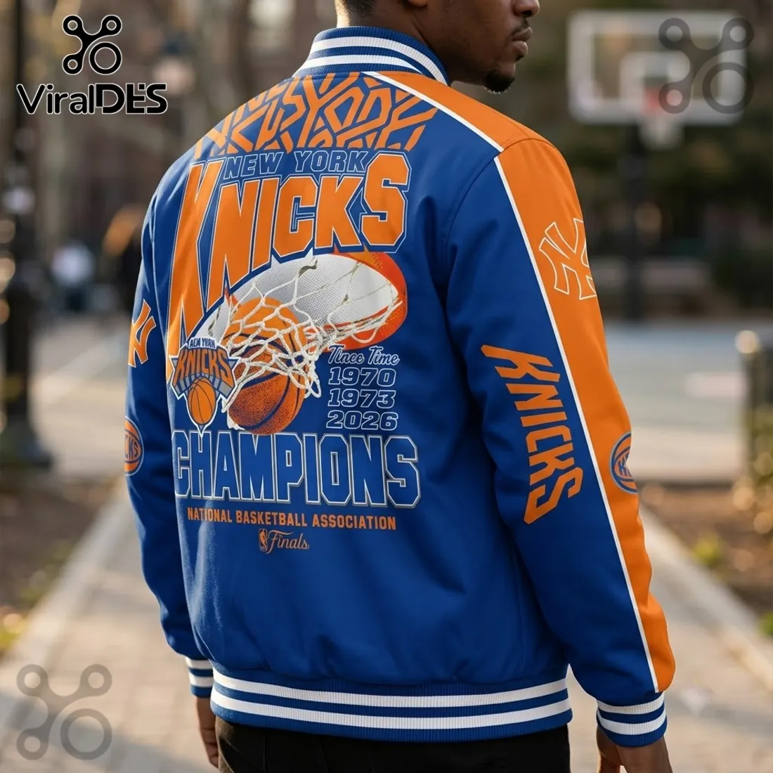 New York Knicks 2026 NBA Finals Champions Baseball Jacket New York Knicks 2026 NBA Finals Champions Baseball Jacket