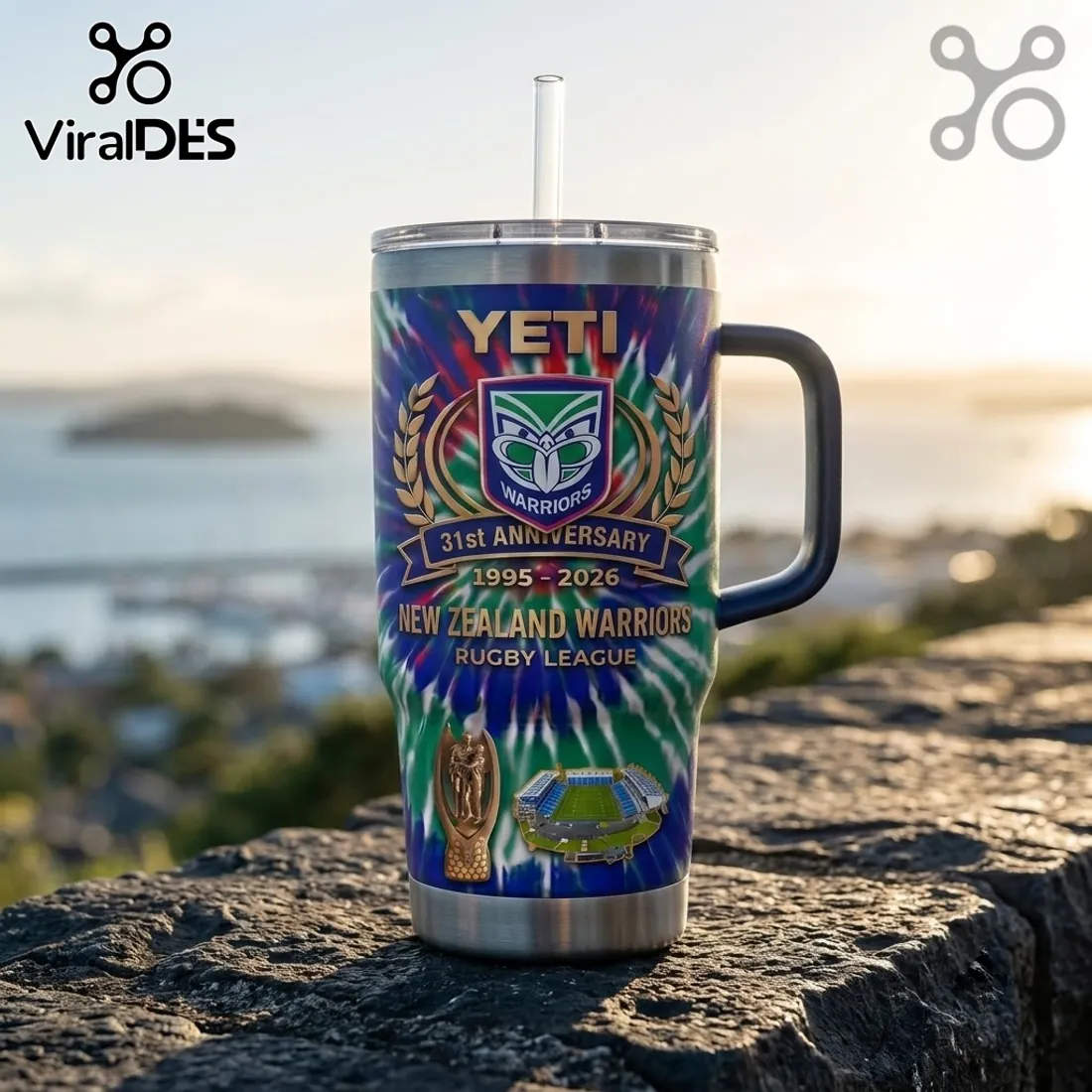 New Zealand Warriors 31st Anniversary 40oz Tumbler New Zealand Warriors 31st Anniversary 40oz Tumbler