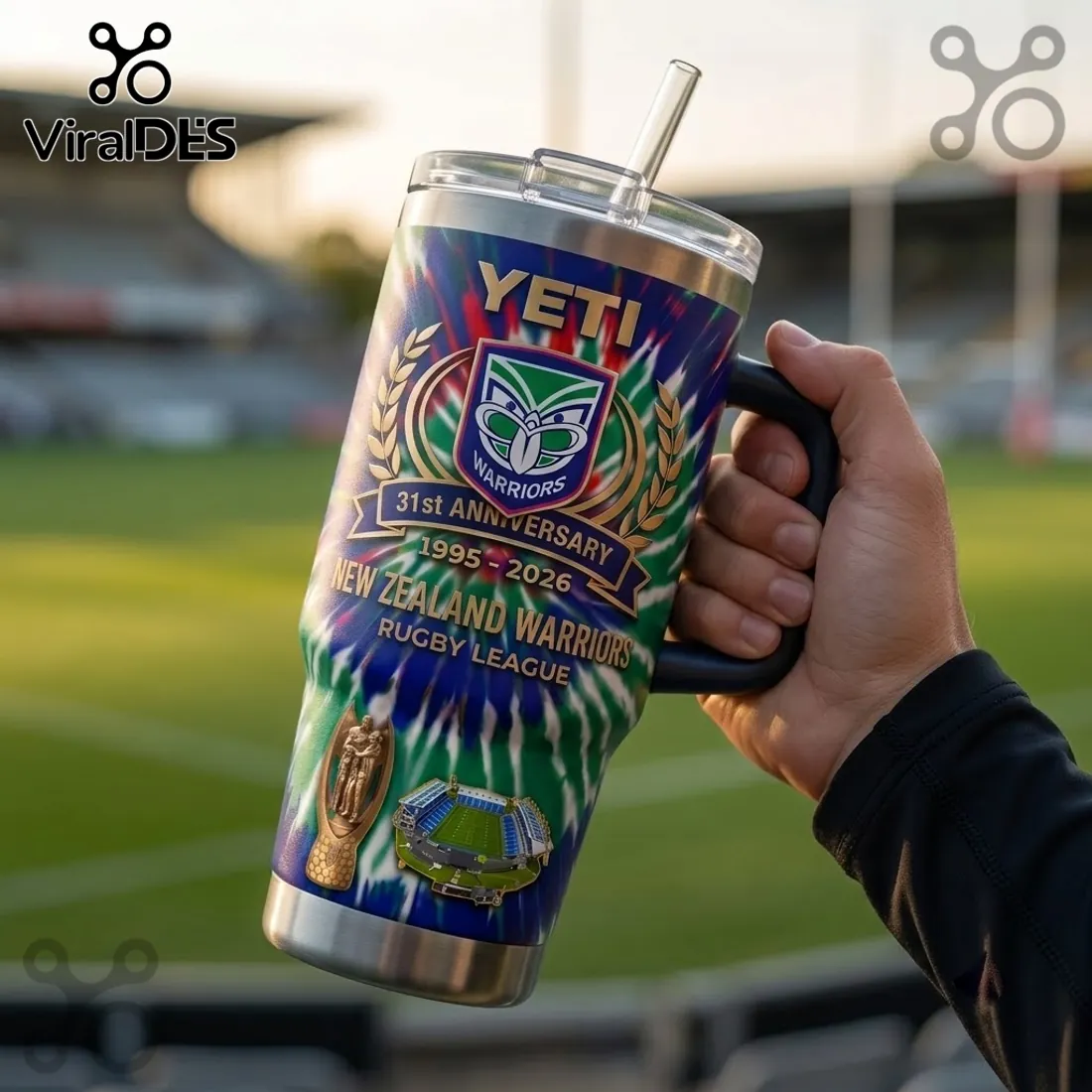 New Zealand Warriors 31st Anniversary 40oz Tumbler New Zealand Warriors 31st Anniversary 40oz Tumbler