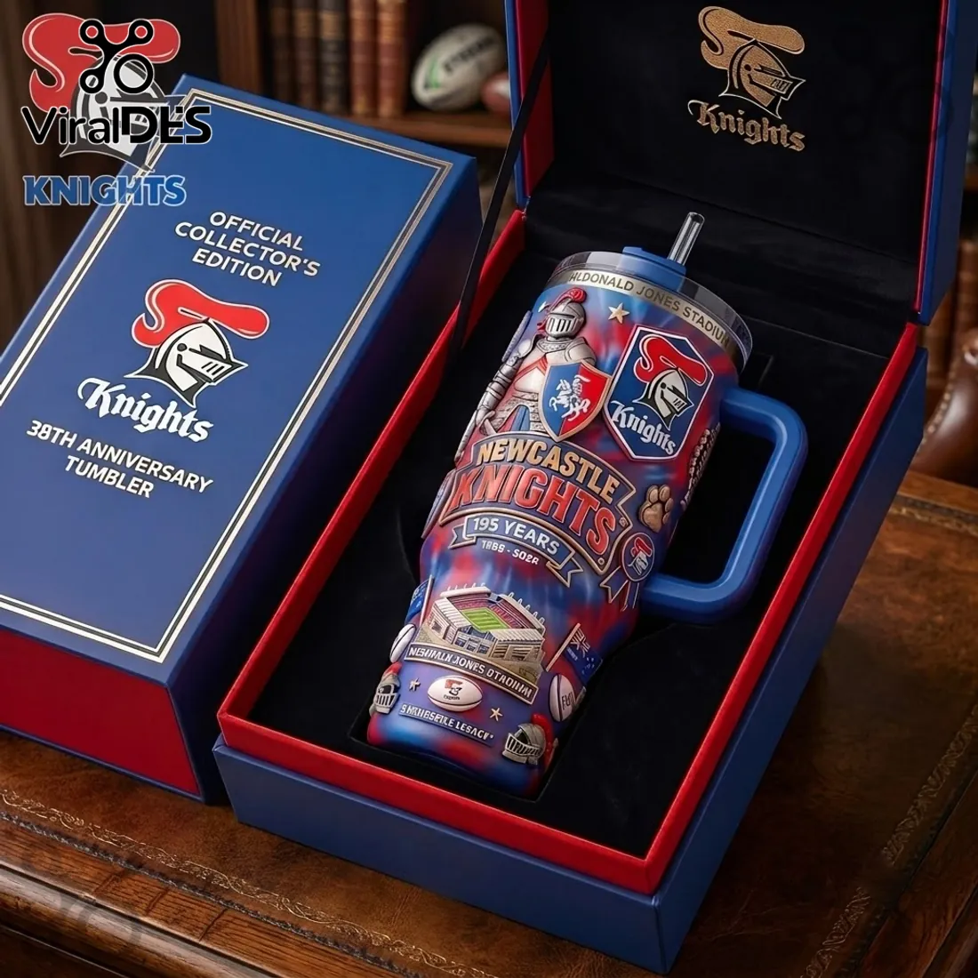 Newcastle Knights 38 Years Stanley Tumbler Newcastle Knights 38 Years Stanley Tumbler