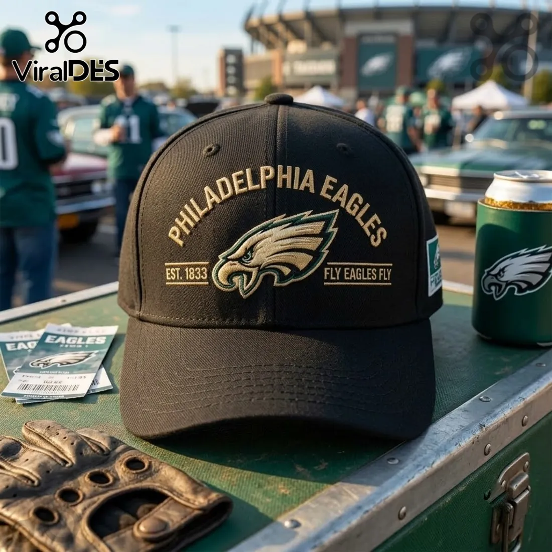 NFL Philadelphia Eagles Fly Eagles Fly Baseball Cap NFL Philadelphia Eagles Fly Eagles Fly Baseball Cap