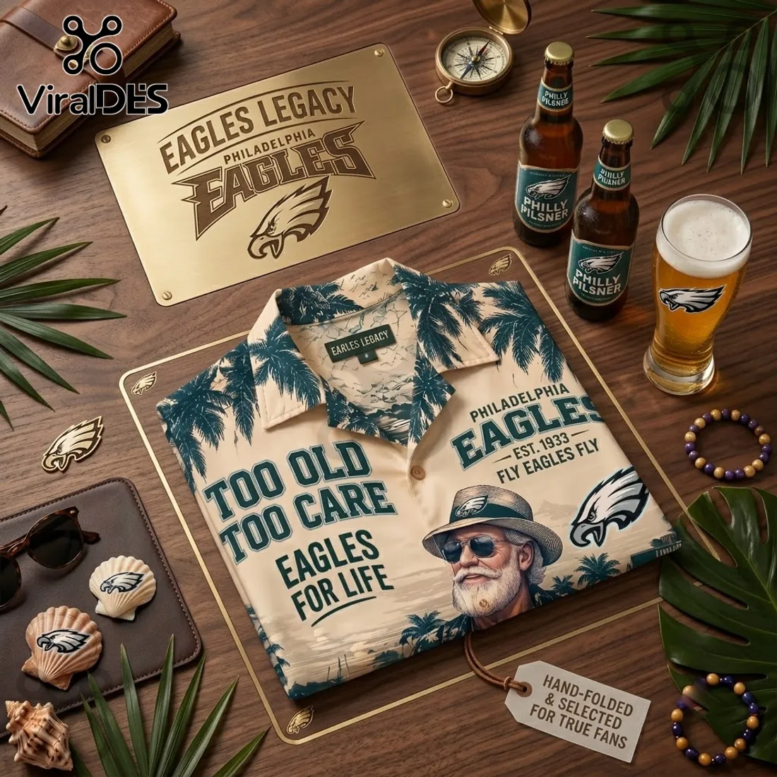 NFL Philadelphia Eagles Mascot Hawaiian Shirt NFL Philadelphia Eagles Mascot Hawaiian Shirt