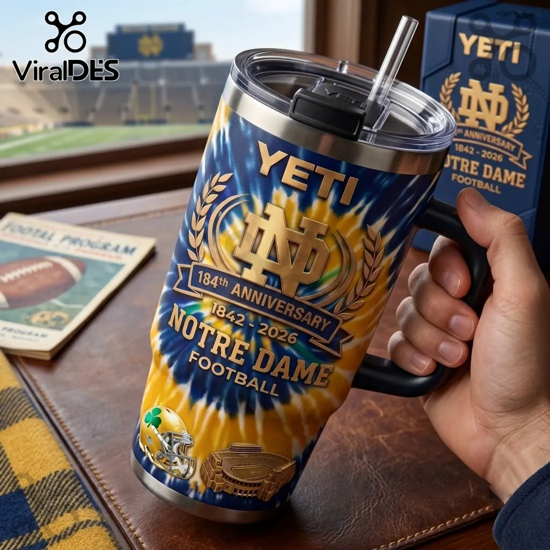 Notre Dame Fighting Irish 184th Anniversary Tumbler Notre Dame Fighting Irish 184th Anniversary Tumbler