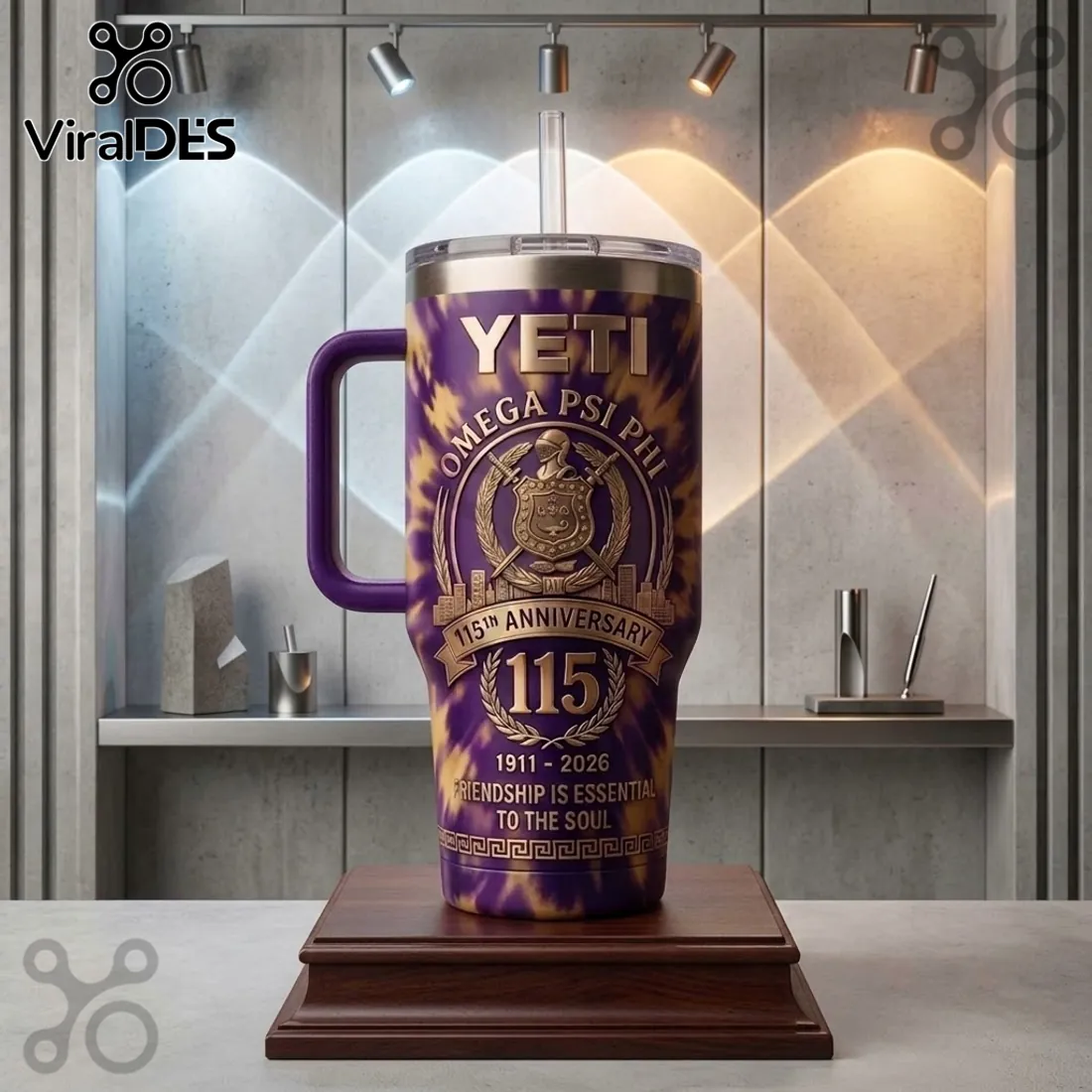 Omega Psi Phi 115th Anniversary Tie-Dye 40oz Tumbler Omega Psi Phi 115th Anniversary Tie-Dye 40oz Tumbler