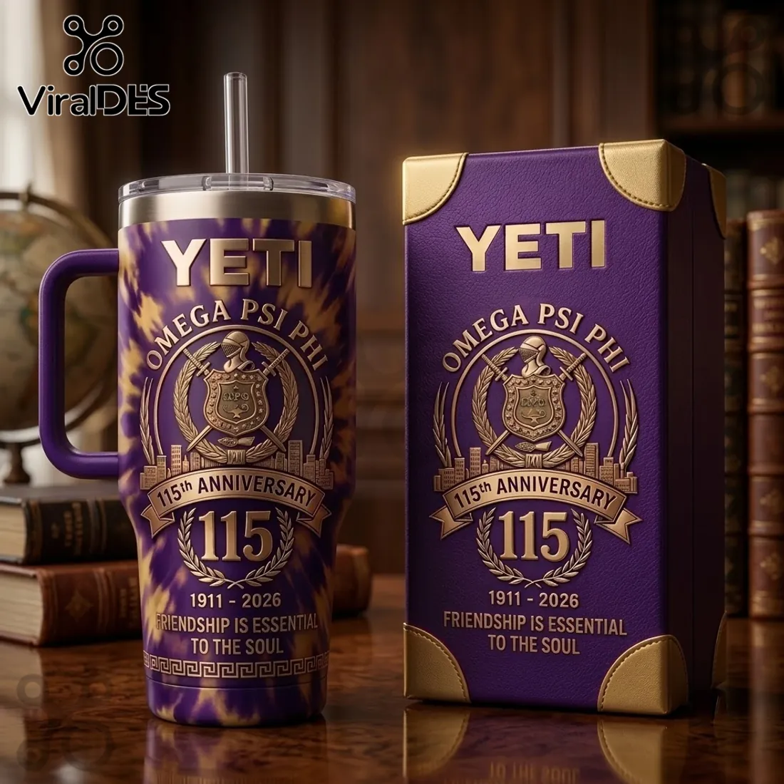 Omega Psi Phi 115th Anniversary Tie-Dye 40oz Tumbler Omega Psi Phi 115th Anniversary Tie-Dye 40oz Tumbler