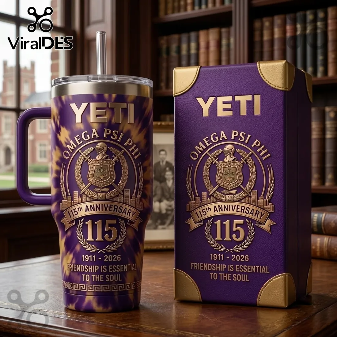 Omega Psi Phi 115th Anniversary Tie-Dye 40oz Tumbler Omega Psi Phi 115th Anniversary Tie-Dye 40oz Tumbler