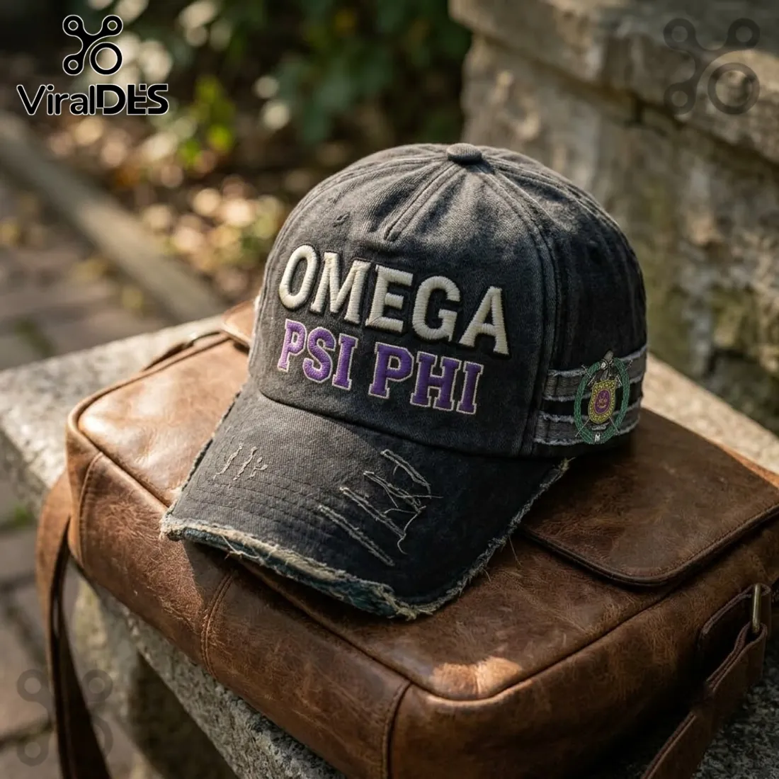 Omega Psi Phi Fraternity Distressed Baseball Cap Omega Psi Phi Fraternity Distressed Baseball Cap