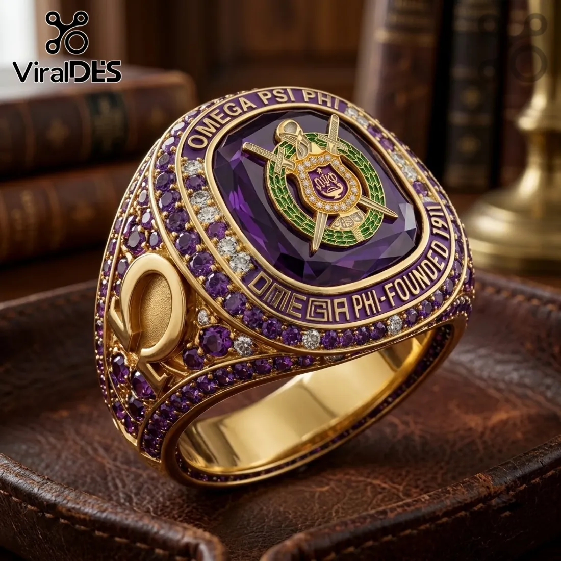 Omega Psi Phi Fraternity Premium Gold Ring Omega Psi Phi Fraternity Premium Gold Ring