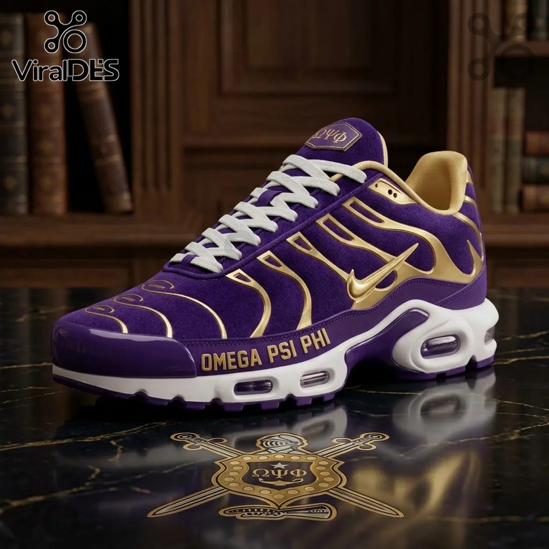 Omega Psi Phi Purple Gold Air Max Plus Shoes Omega Psi Phi Purple Gold Air Max Plus Shoes