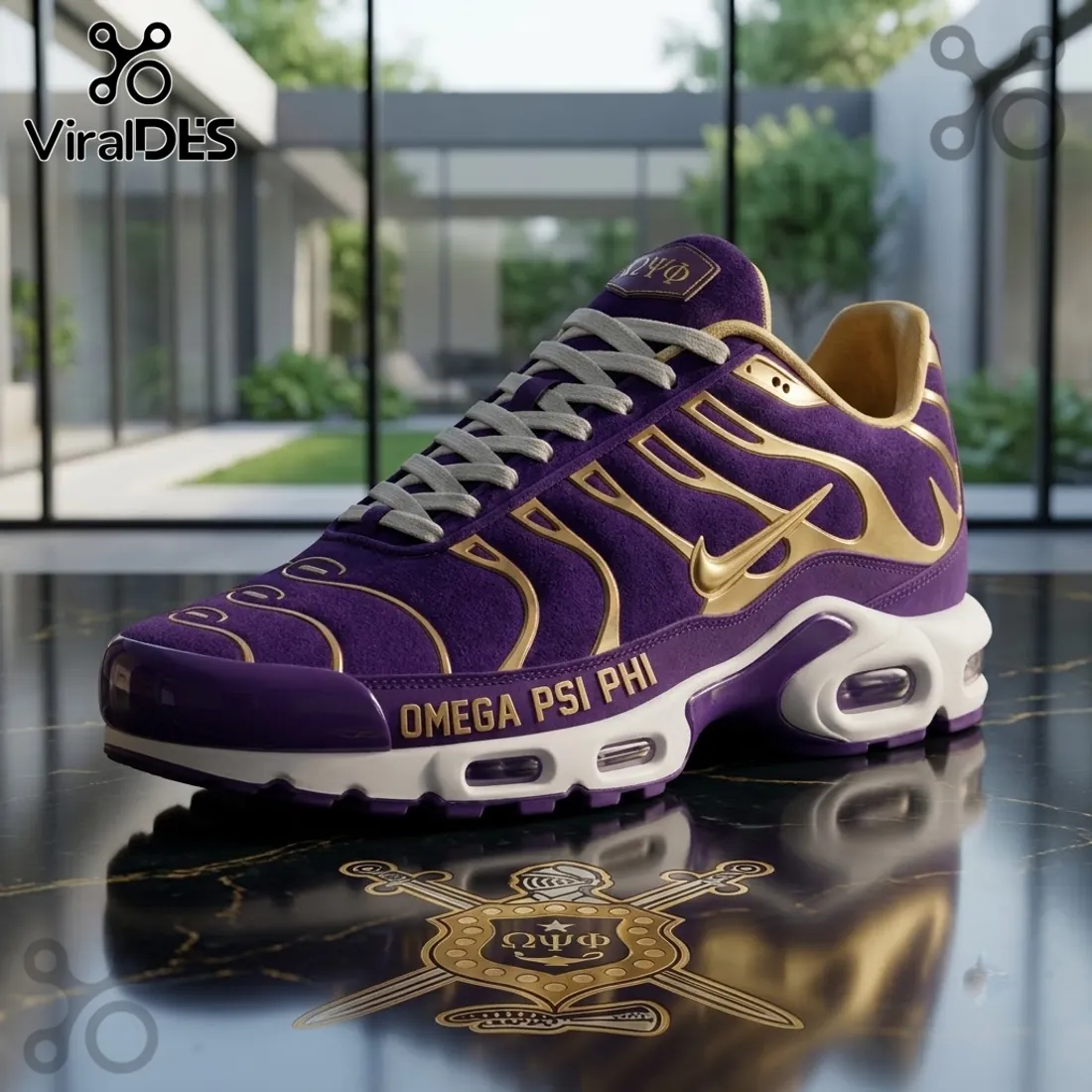 Omega Psi Phi Purple Gold Air Max Plus Shoes Omega Psi Phi Purple Gold Air Max Plus Shoes