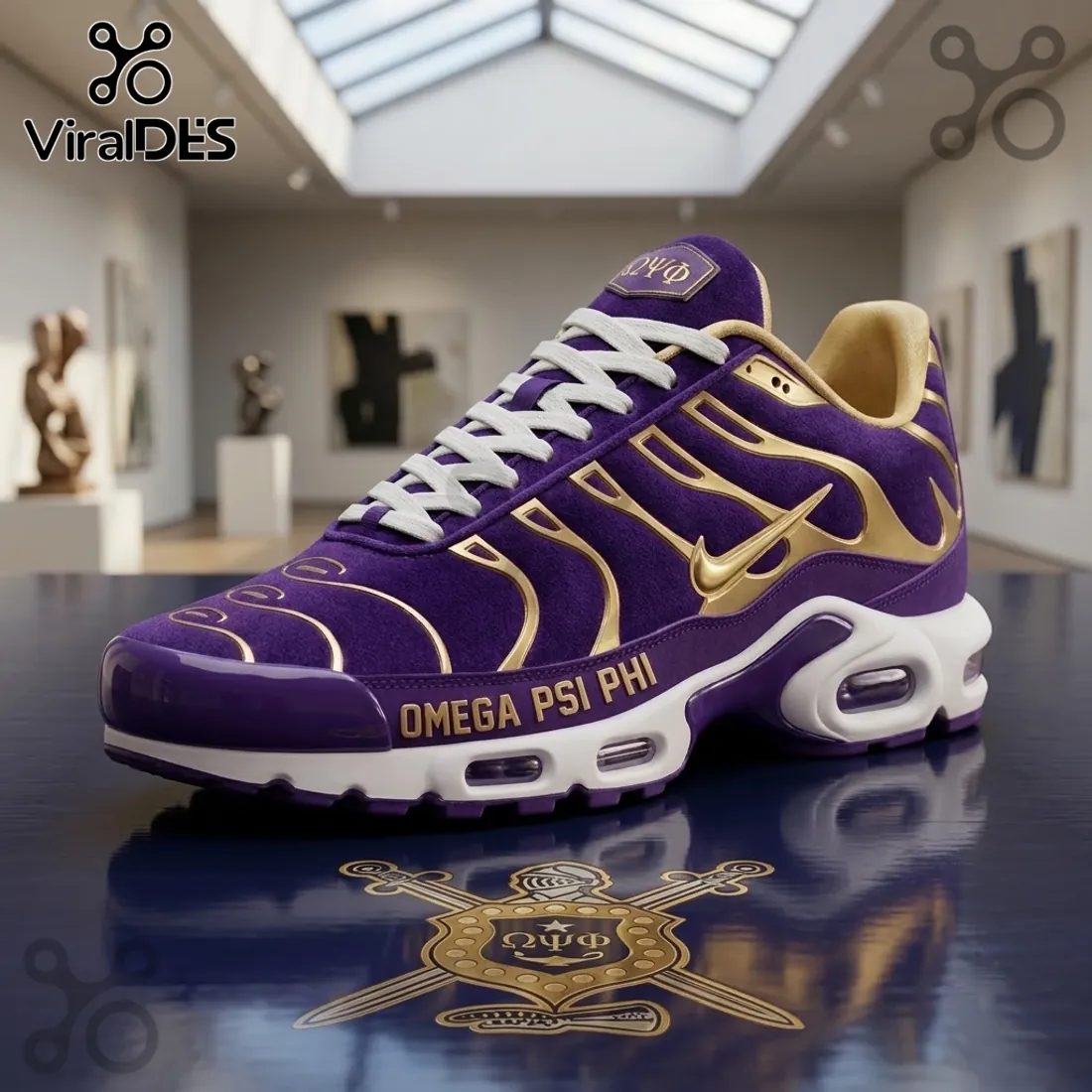 Omega Psi Phi Purple Gold Air Max Plus Shoes Omega Psi Phi Purple Gold Air Max Plus Shoes