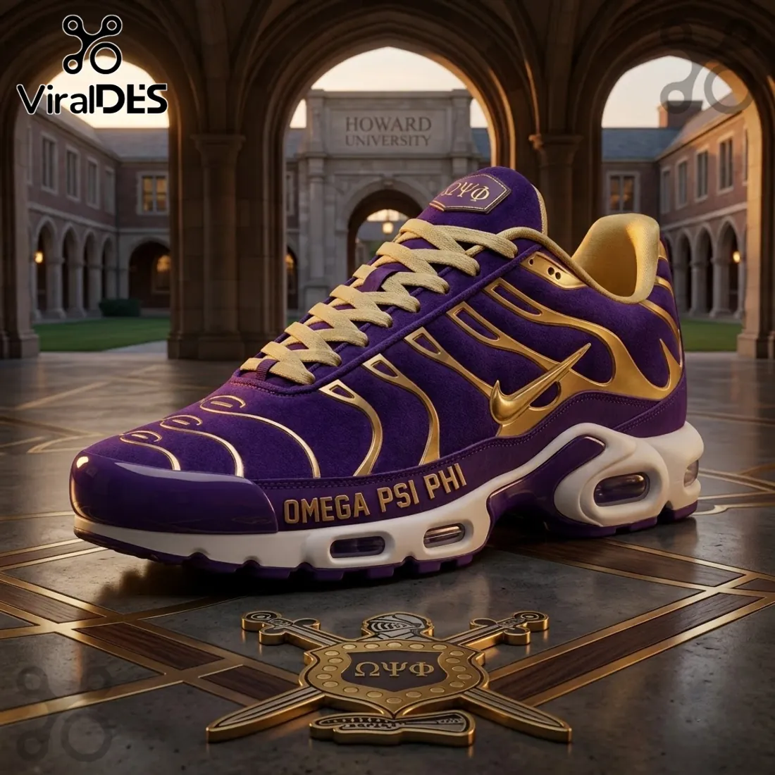 Omega Psi Phi Purple Gold Air Max Plus Shoes Omega Psi Phi Purple Gold Air Max Plus Shoes