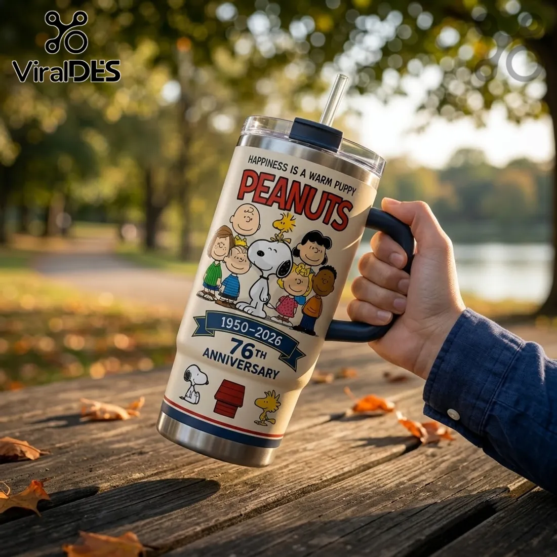 Peanuts 76th Anniversary Snoopy and Friends Stanley Tumbler Peanuts 76th Anniversary Snoopy and Friends Stanley Tumbler