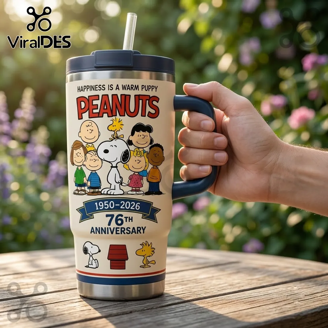 Peanuts 76th Anniversary Snoopy and Friends Stanley Tumbler Peanuts 76th Anniversary Snoopy and Friends Stanley Tumbler