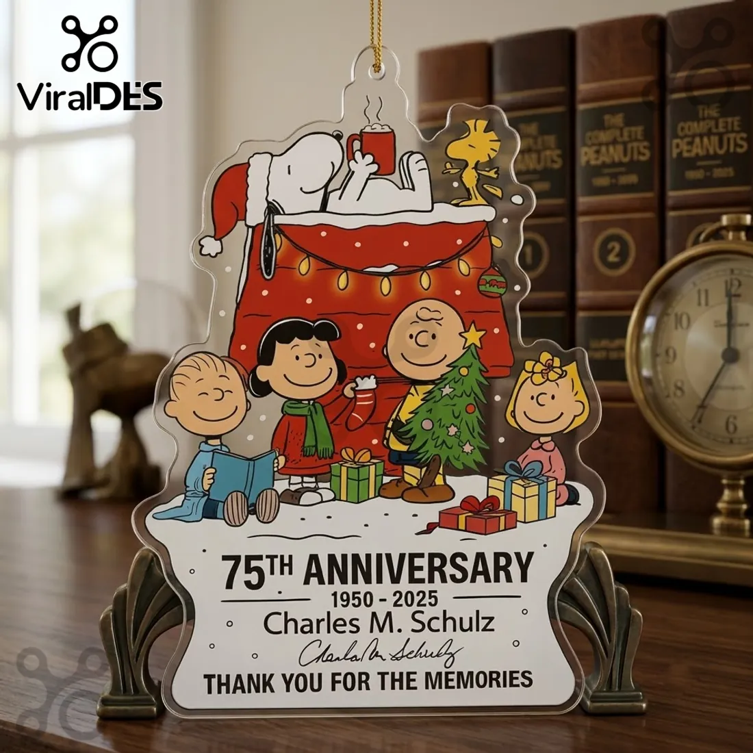Peanuts Snoopy 75th Anniversary Christmas Ornament Peanuts Snoopy 75th Anniversary Christmas Ornament