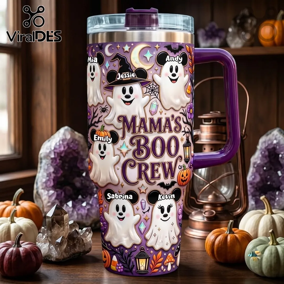 Personalized Mama’s Boo Crew Halloween Ghost 40oz Tumbler Personalized Mama’s Boo Crew Halloween Ghost 40oz Tumbler
