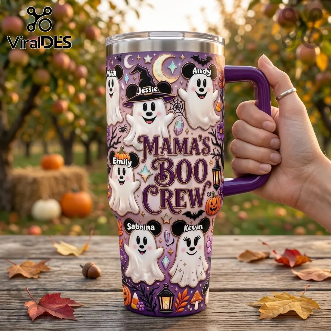 Personalized Mama’s Boo Crew Halloween Ghost 40oz Tumbler Personalized Mama’s Boo Crew Halloween Ghost 40oz Tumbler