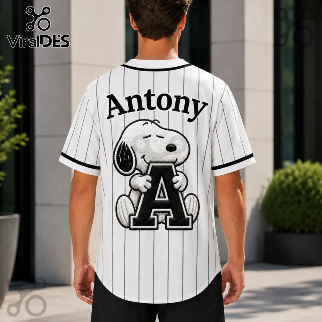 Personalized Snoopy Comic Strip Baseball Jersey Personalized Snoopy Comic Strip Baseball Jersey