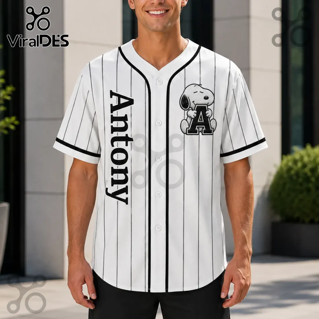 Personalized Snoopy Comic Strip Baseball Jersey Personalized Snoopy Comic Strip Baseball Jersey