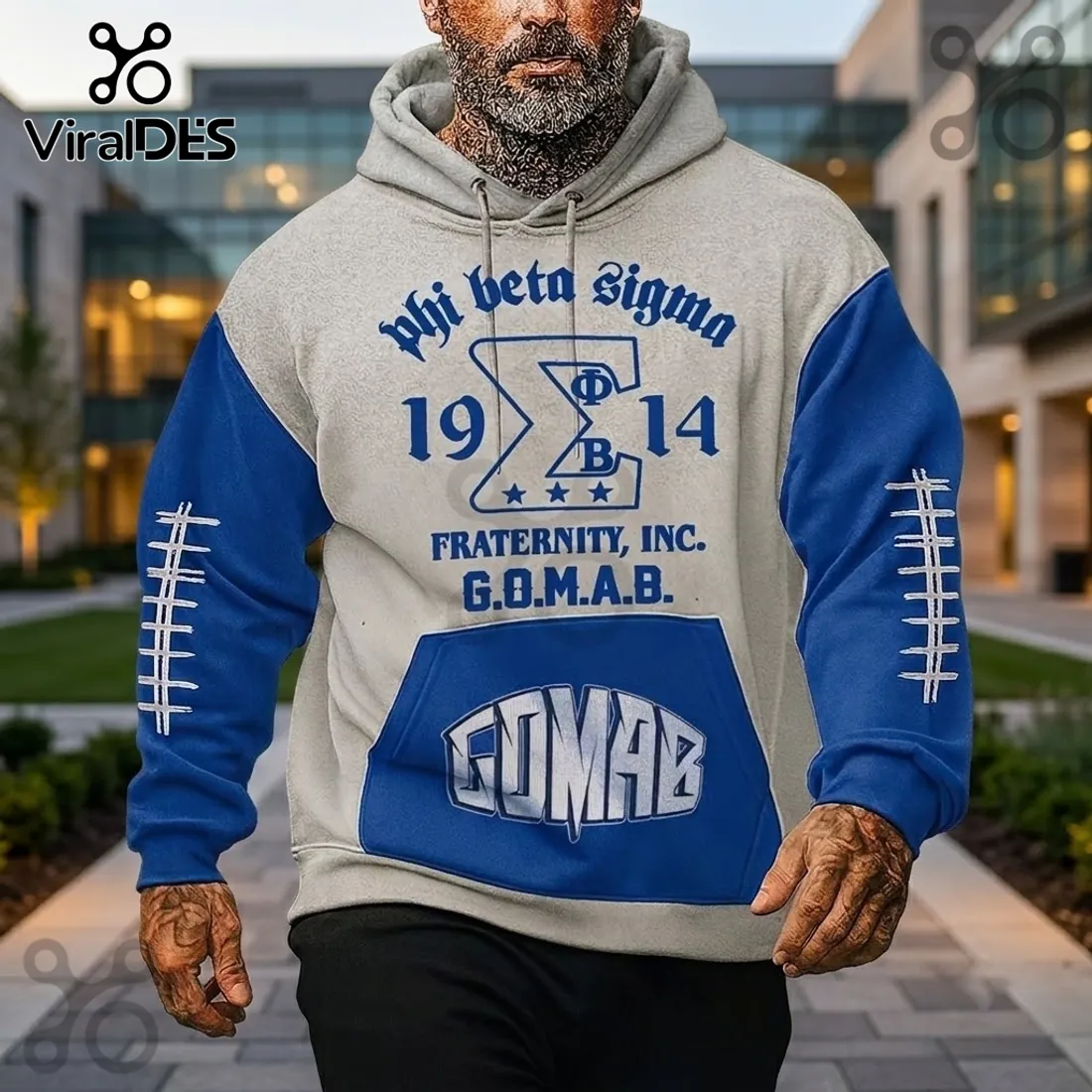 Phi Beta Sigma Fraternity Blue White Hoodie Phi Beta Sigma Fraternity Blue White Hoodie