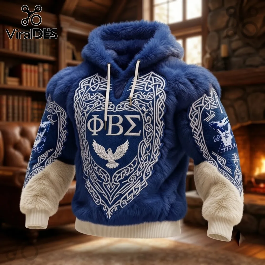 Phi Beta Sigma Plush Fleece Pullover Hoodie Phi Beta Sigma Plush Fleece Pullover Hoodie