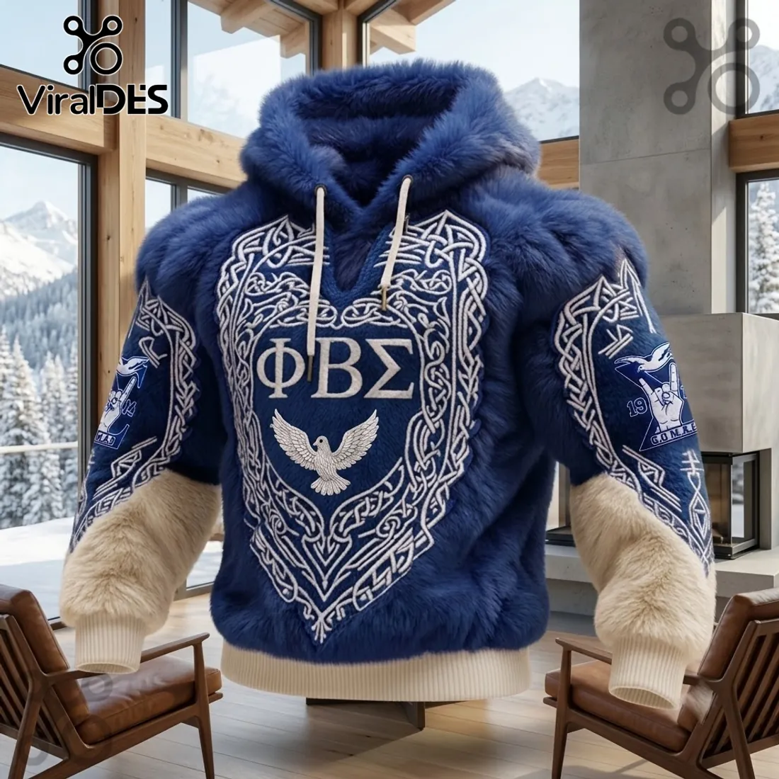 Phi Beta Sigma Plush Fleece Pullover Hoodie Phi Beta Sigma Plush Fleece Pullover Hoodie