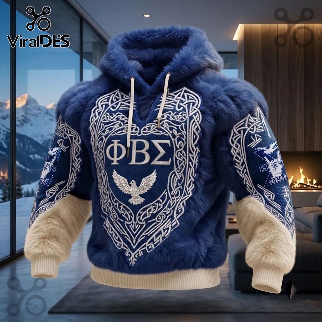 Phi Beta Sigma Plush Fleece Pullover Hoodie Phi Beta Sigma Plush Fleece Pullover Hoodie