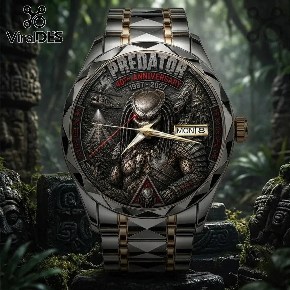 Predator 40th Anniversary Two-Tone Luxury Quartz Watch Predator 40th Anniversary Two-Tone Luxury Quartz Watch