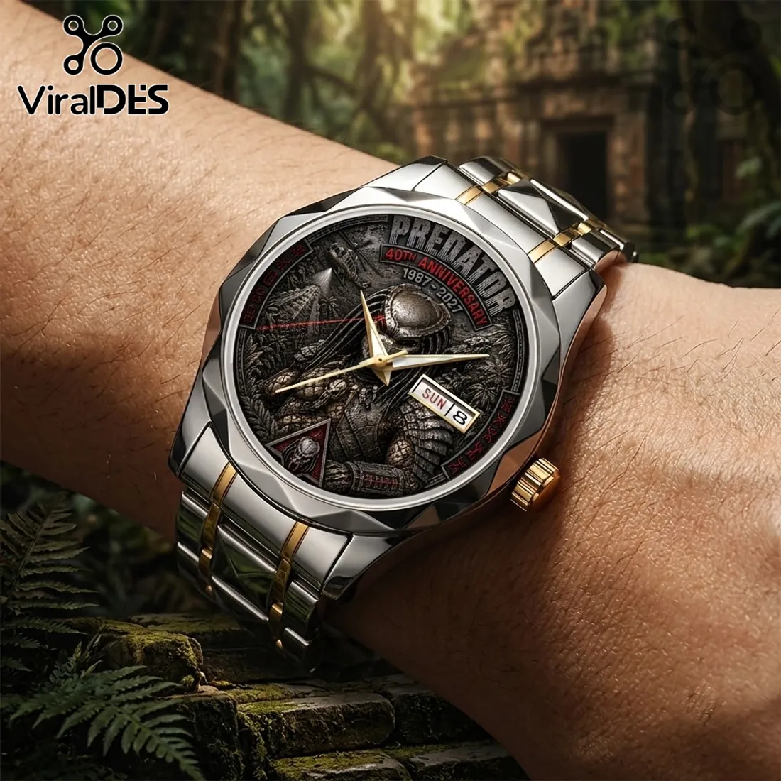 Predator 40th Anniversary Two-Tone Luxury Quartz Watch Predator 40th Anniversary Two-Tone Luxury Quartz Watch