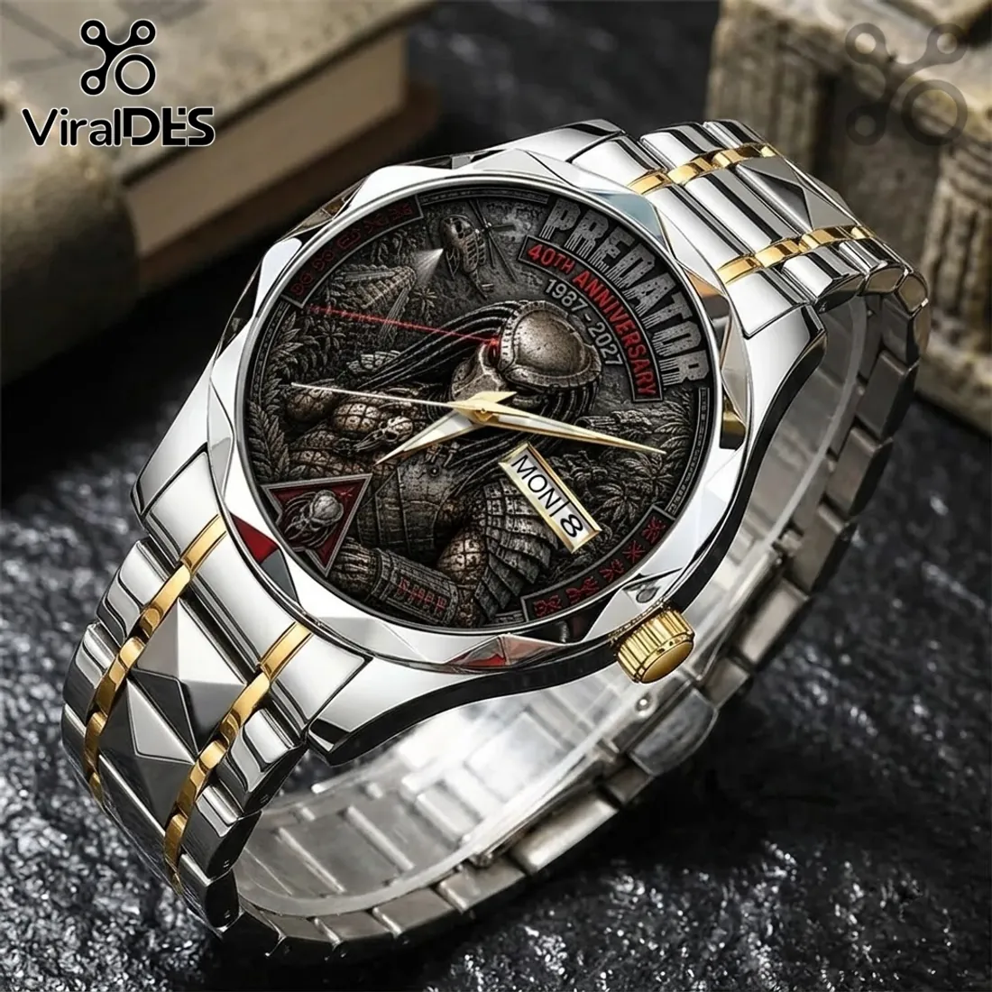 Predator 40th Anniversary Two-Tone Luxury Quartz Watch Predator 40th Anniversary Two-Tone Luxury Quartz Watch