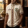 Omega Psi Phi Two-Tone Bulldog Polo Shirt Omega Psi Phi Two-Tone Bulldog Polo Shirt