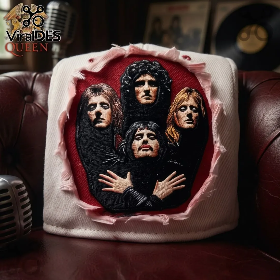 Queen Halloween Tour 2026 Blood Splatter Baseball Cap Queen Halloween Tour 2026 Blood Splatter Baseball Cap