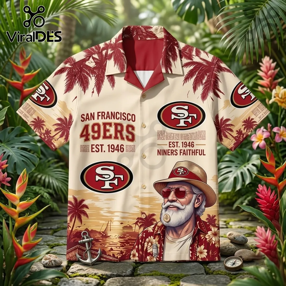 San Francisco 49ers NFL Aloha Hawaiian Shirt San Francisco 49ers NFL Aloha Hawaiian Shirt