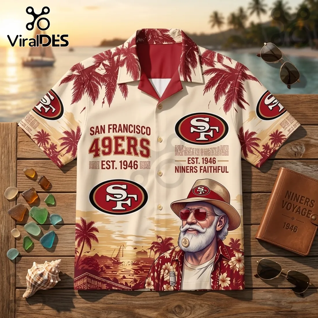 San Francisco 49ers NFL Aloha Hawaiian Shirt San Francisco 49ers NFL Aloha Hawaiian Shirt