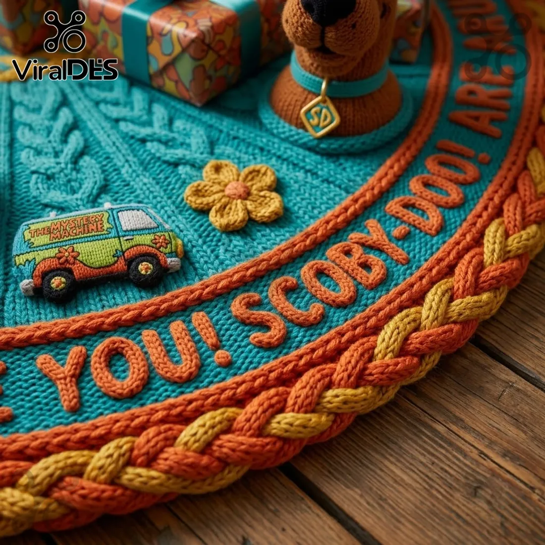 Scooby-Doo Blue 2026 Christmas Tree Skirt Scooby-Doo Blue 2026 Christmas Tree Skirt