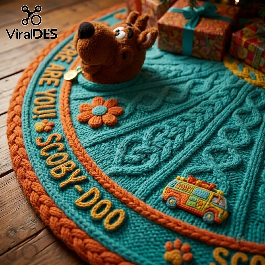 Scooby-Doo Blue 2026 Christmas Tree Skirt Scooby-Doo Blue 2026 Christmas Tree Skirt