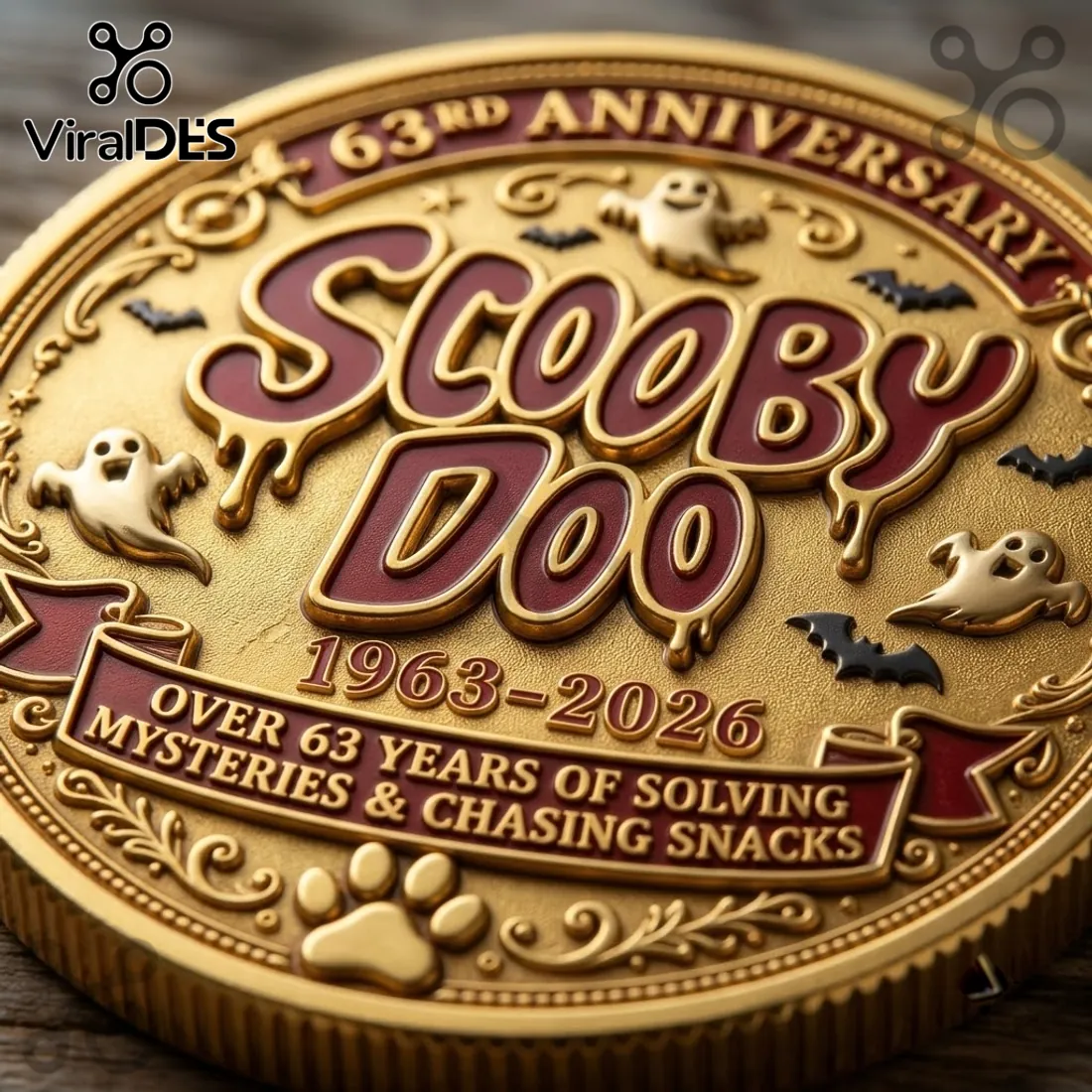 Scooby Doo Mystery Machine 63rd Anniversary Coin Scooby Doo Mystery Machine 63rd Anniversary Coin